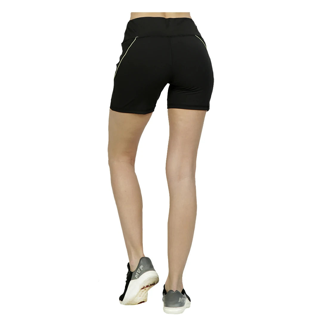 Short reflejante cintura alta GREEN GLOW