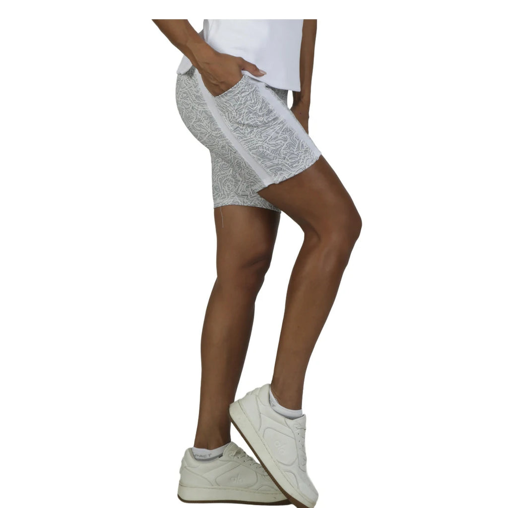 Bermuda estampada clara con bolsa lateral SWIFT