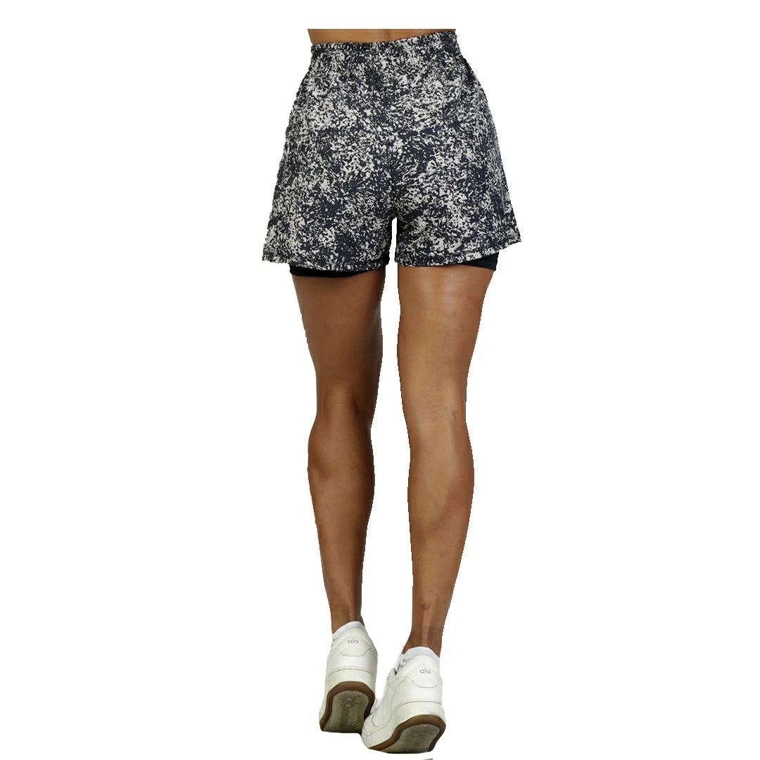 Short doble con estampado neutro INK