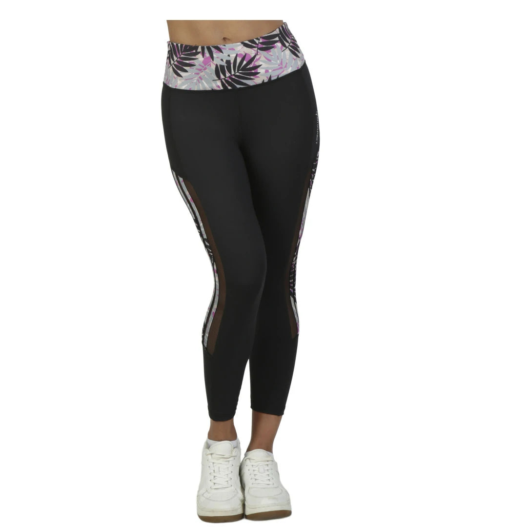 Capri negro con pretina ancha y efecto Up Lift WILD