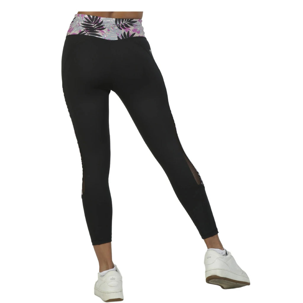 Capri negro con pretina ancha y efecto Up Lift WILD
