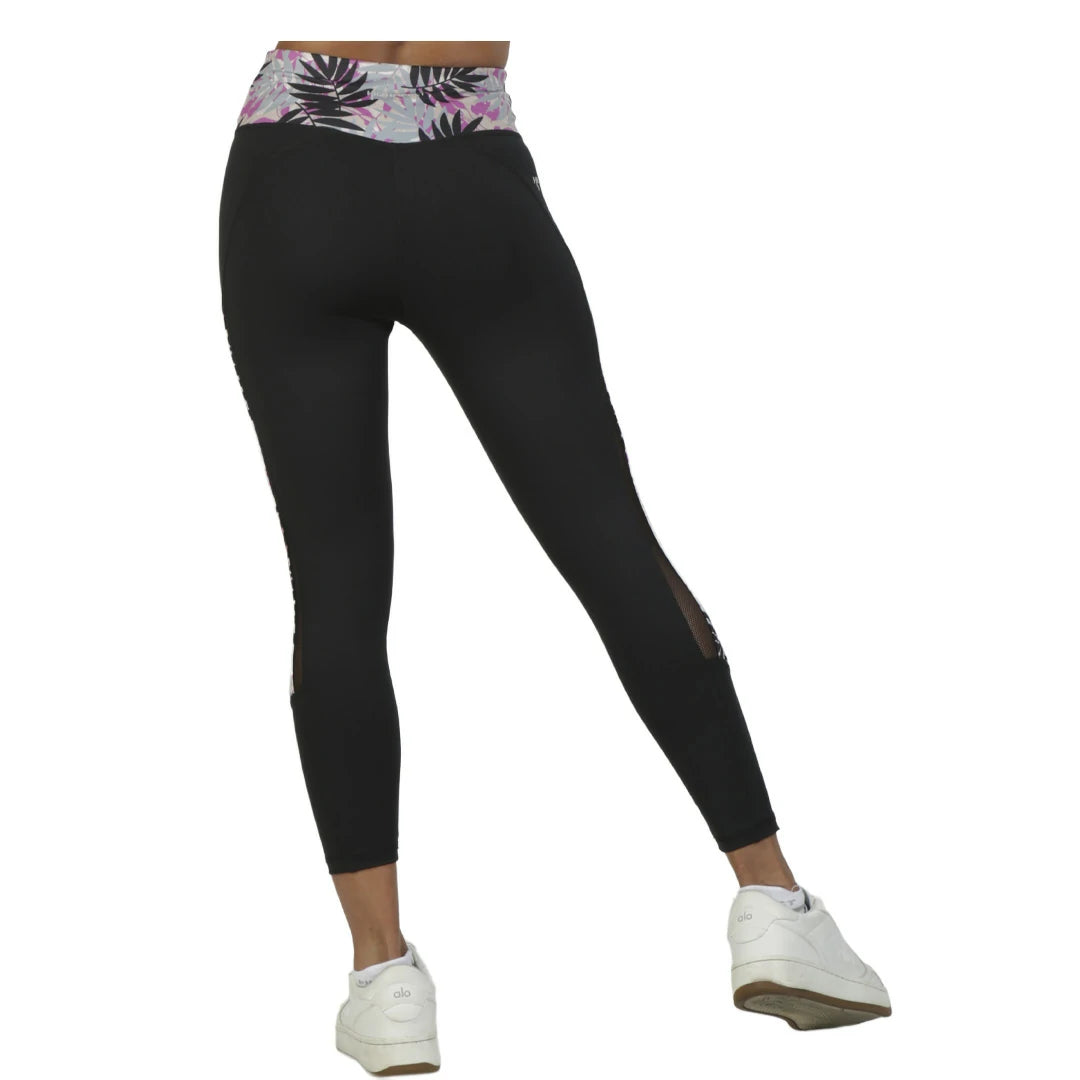 Capri negro con pretina ancha y efecto Up Lift WILD