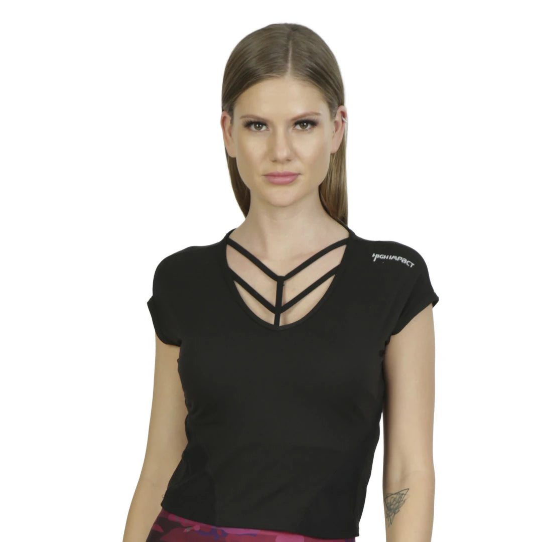 Camiseta con escote cruzado MONTREAL