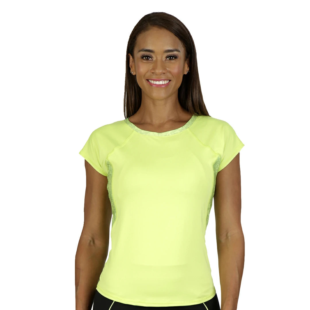 Camiseta malla costados GREEN GLOW