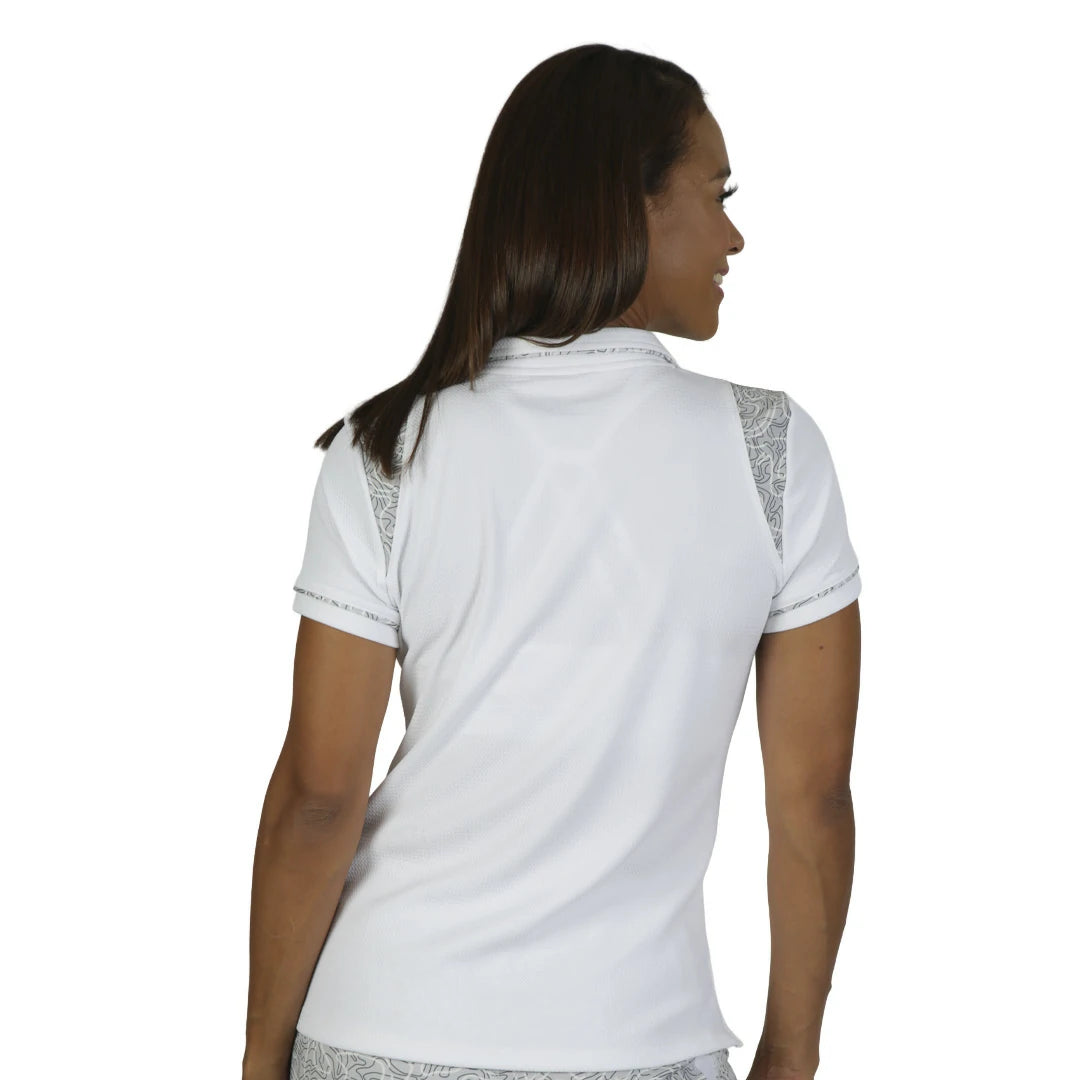 Camiseta tipo polo con estampado en hombros SWIFT