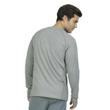 CAMISETA MANGA LARGA GRIS PARA CABALLERO TEXTURA EXTRA SUAVE -  HIGH IMPACT