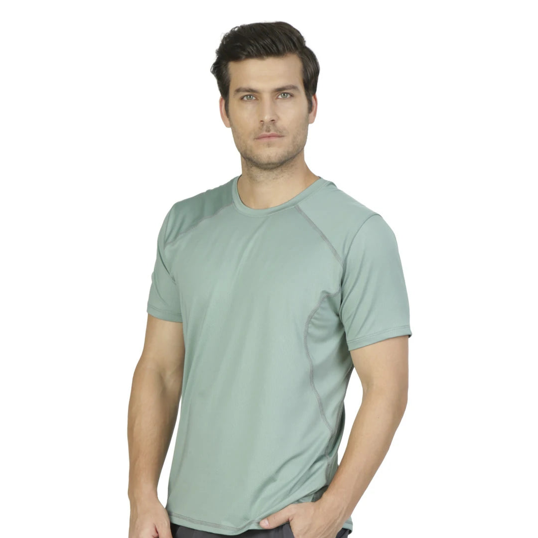 Camiseta con aberturas decorativas en hombros CABALLERO