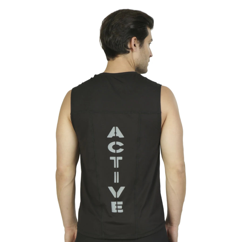 Camiseta sin mangas con estampado ACTIVE CABALLERO