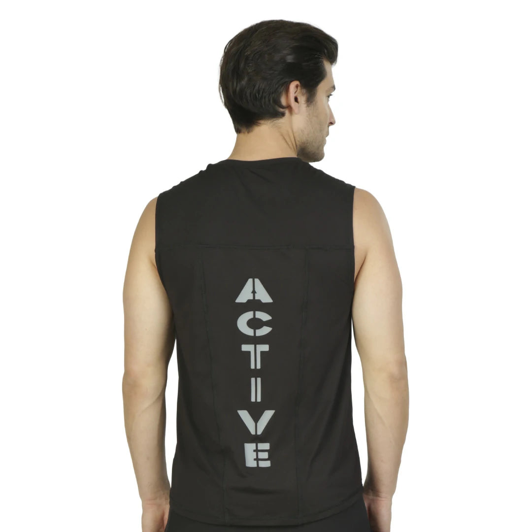 Camiseta sin mangas con estampado ACTIVE CABALLERO