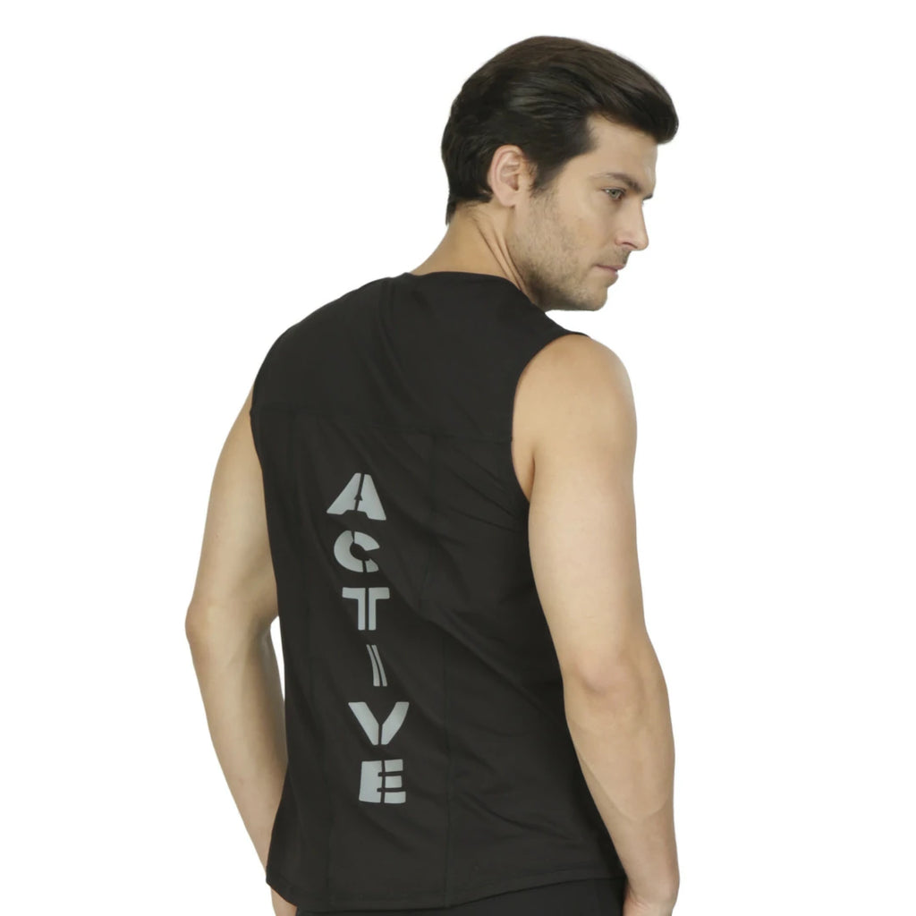 Camiseta sin mangas con estampado ACTIVE CABALLERO