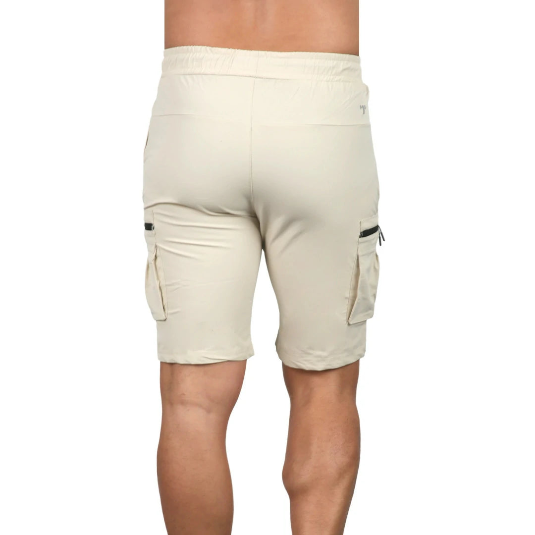 Short rompevientos con bolsillos neutral ground BEIGE
