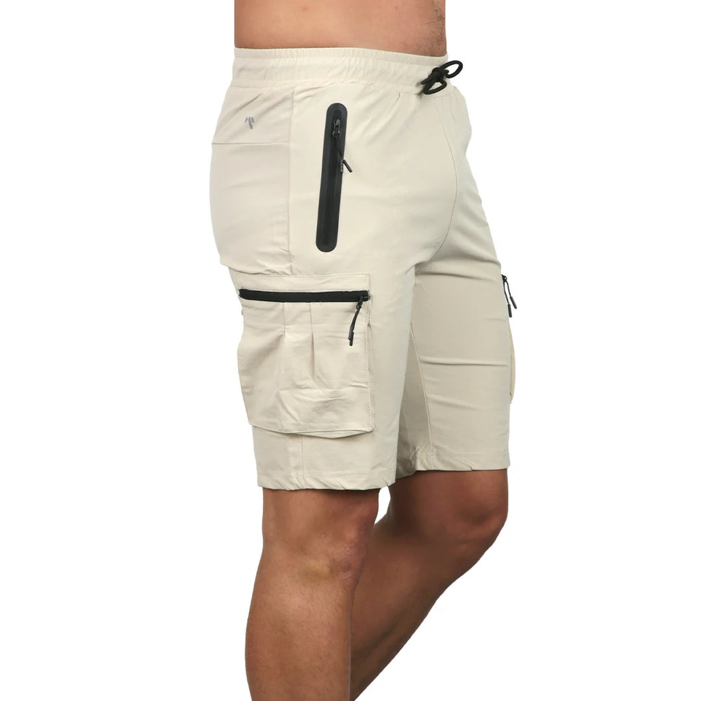 Short rompevientos con bolsillos neutral ground BEIGE