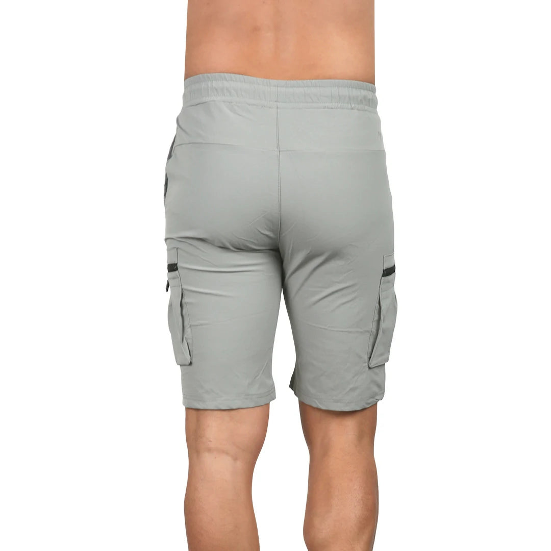 Short rompevientos con bolsillos neutral ground GRIS
