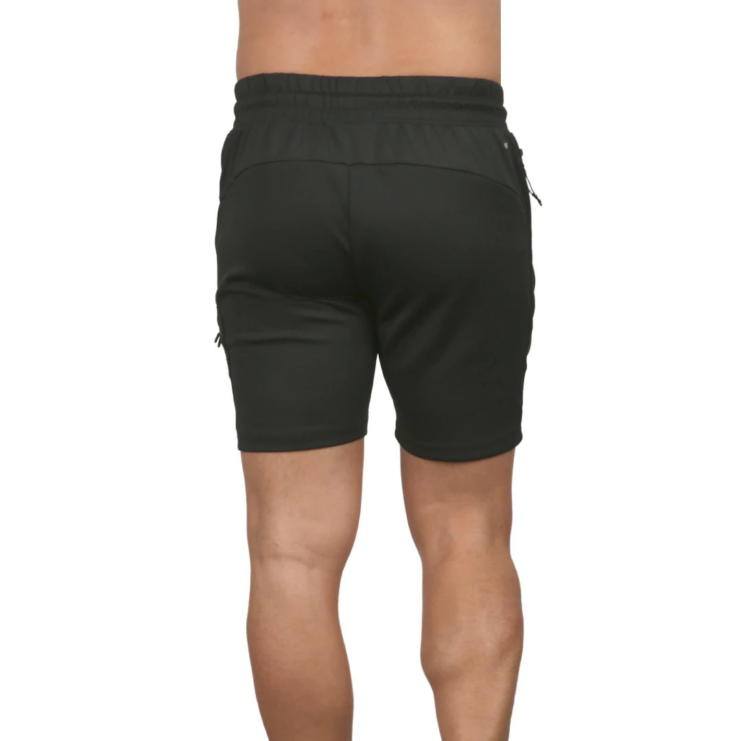 Short rompevientos con bolsillos neutral ground  NEGRO