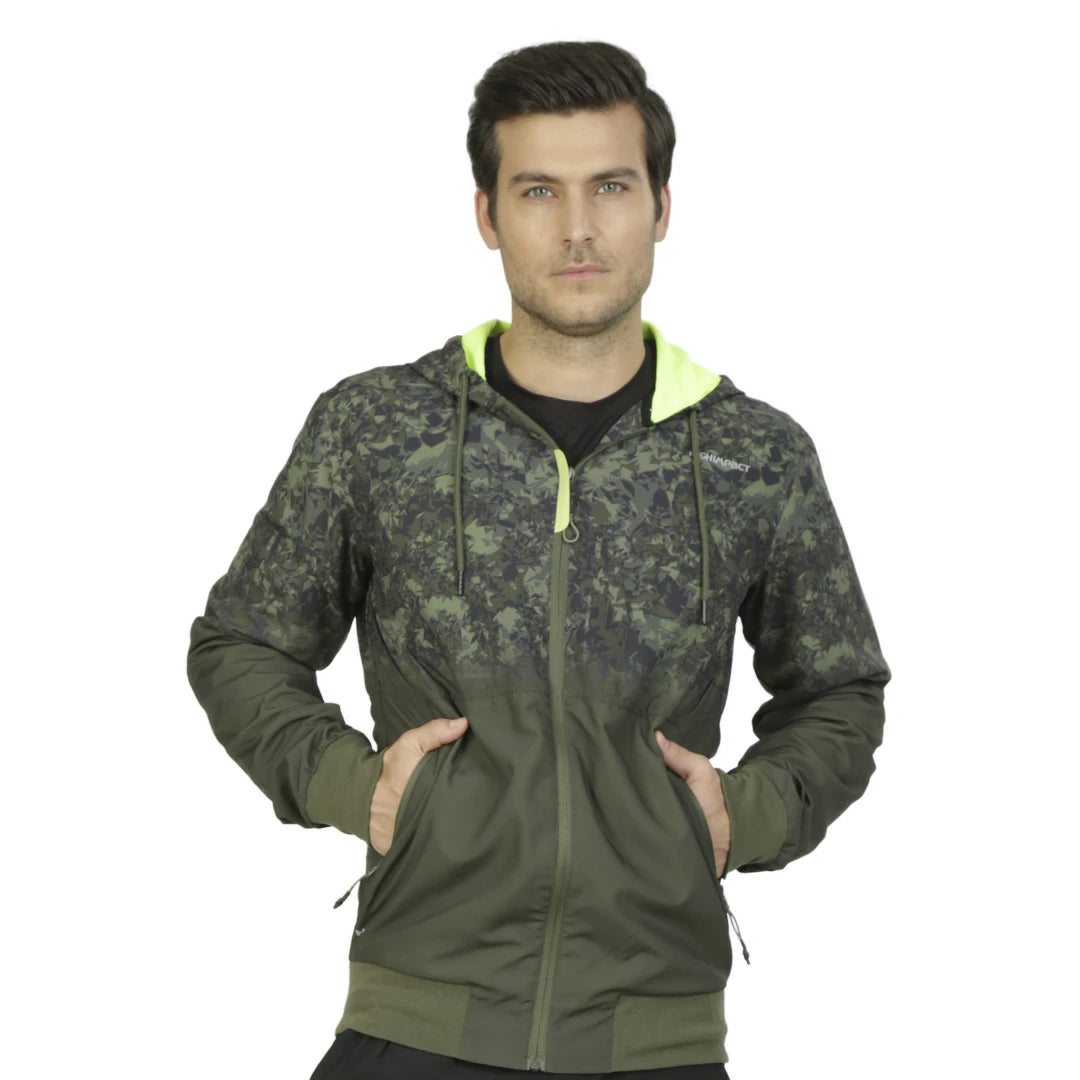 Chamarra camuflaje con gorro integrado CABALLERO