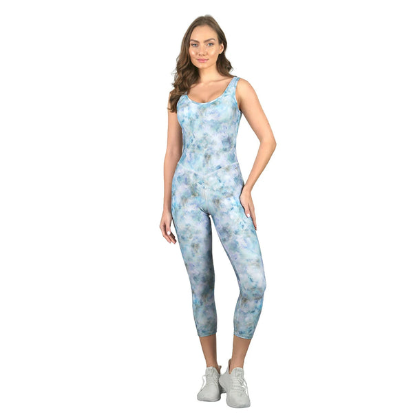 Unitardo deportivo azul estampado Inspire
