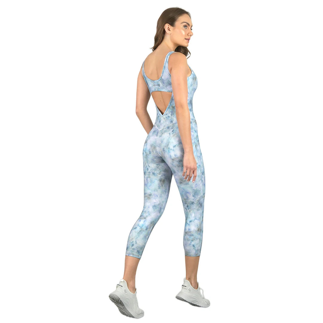 Unitardo deportivo azul estampado Inspire
