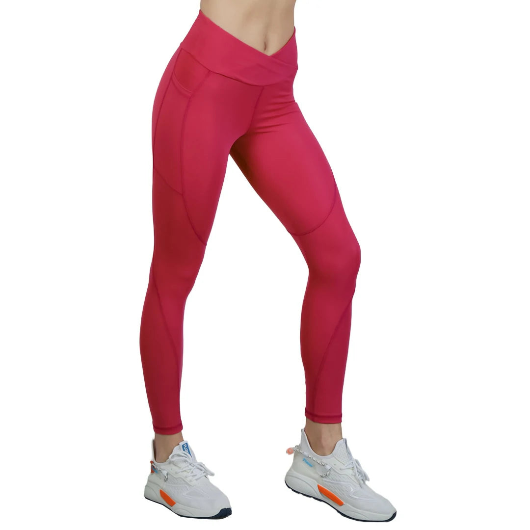 Leggings Coral pretina cruzada