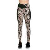 Leggings estampados beige y gris Stiniva