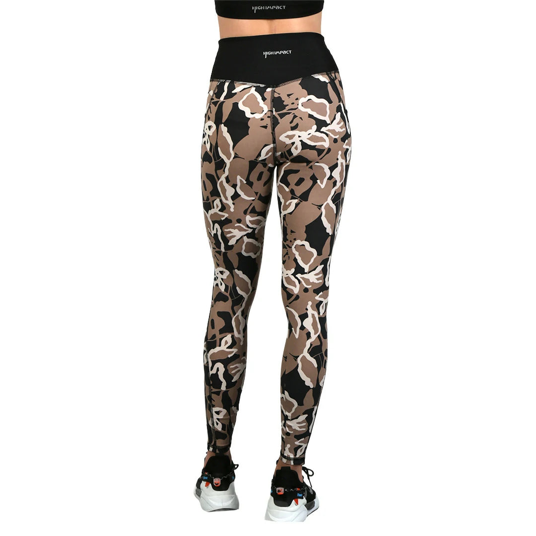 Leggings estampados beige y gris Stiniva