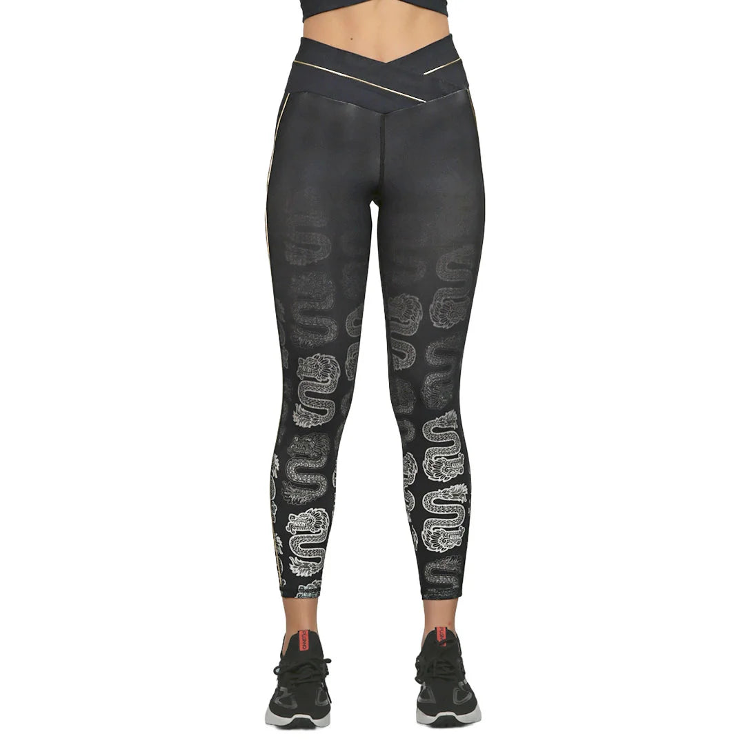 Leggings negros con estampado degradado VoyXMex High Impact