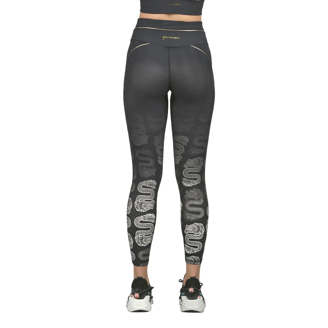 Leggings negros con estampado degradado VoyXMex High Impact