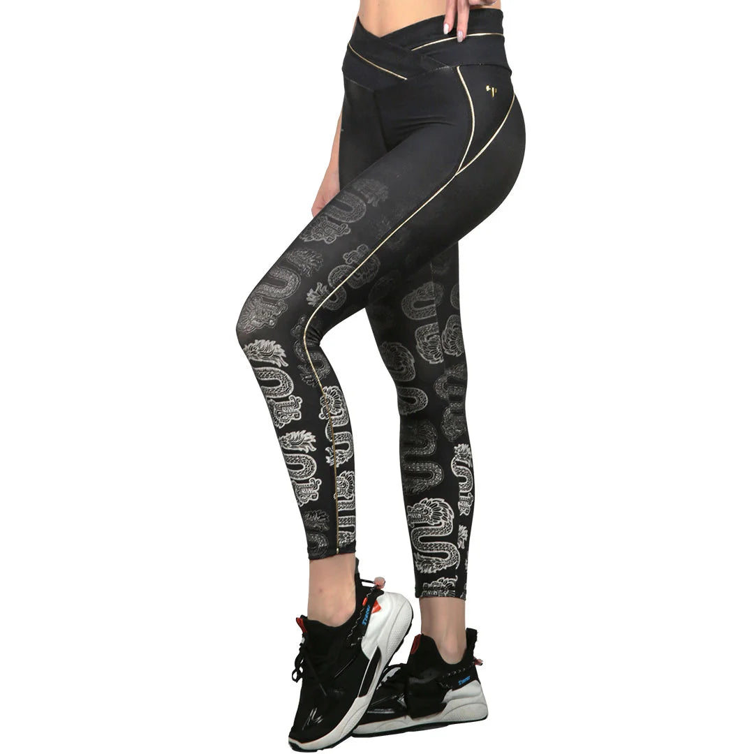 Leggings negros con estampado degradado VoyXMex High Impact