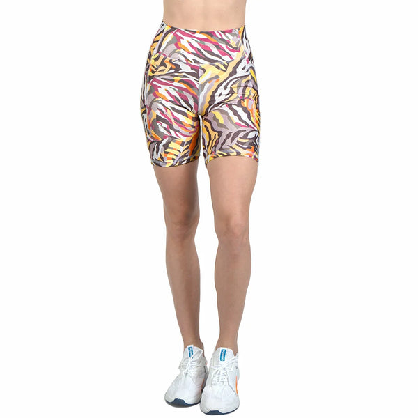 SHORT ESTAMPADO BENGAL DEPORTIVO  PARA DAMA AJUSTADO  - HIGH IMPACT
