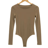 Leotardo Manga Larga Beige Stiniva