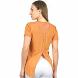 Camiseta BENGAL de manga corta con apertura en espalda baja