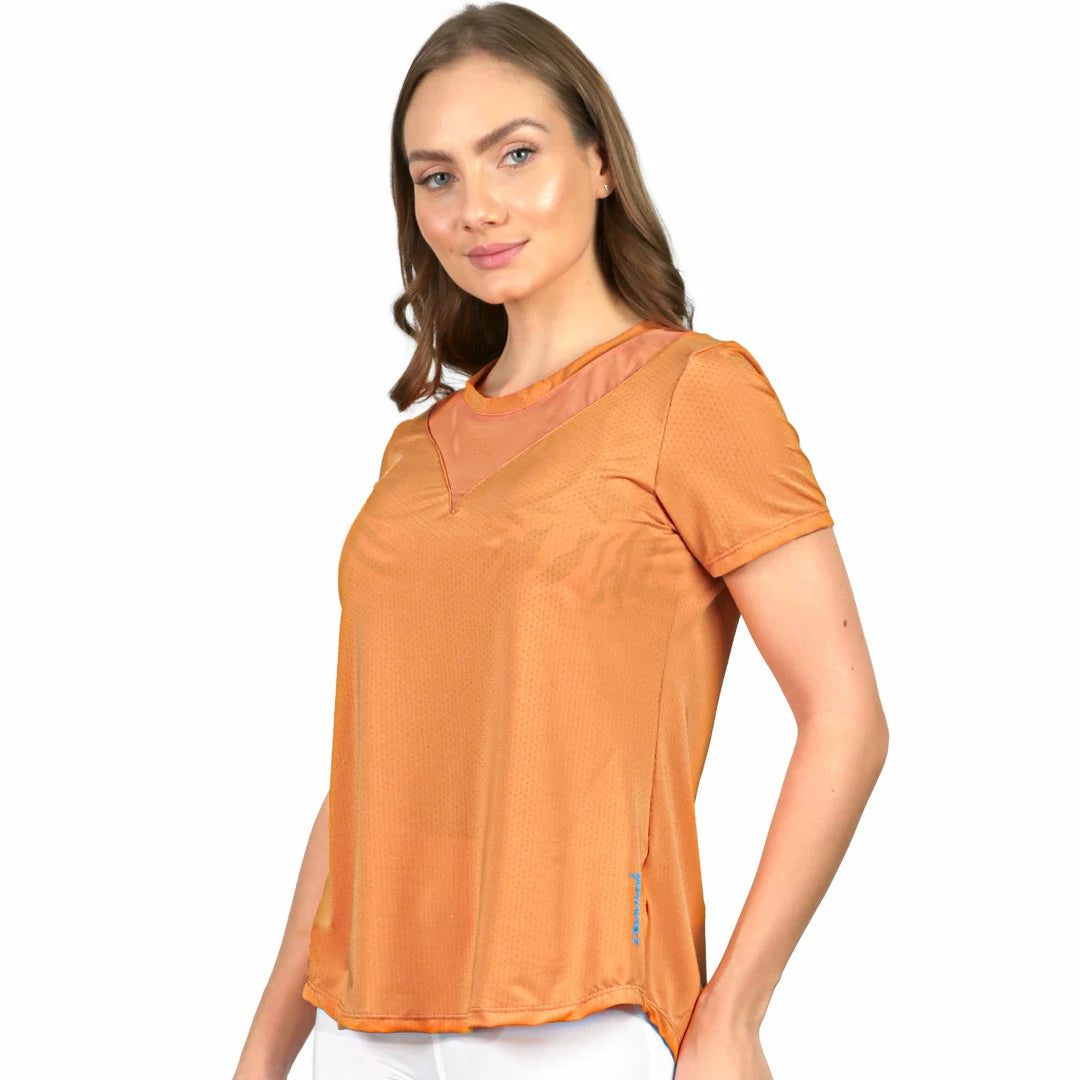 Camiseta BENGAL de manga corta con apertura en espalda baja