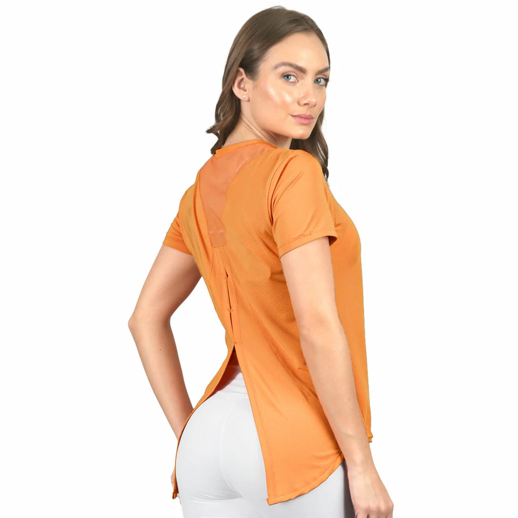 Camiseta BENGAL de manga corta con apertura en espalda baja