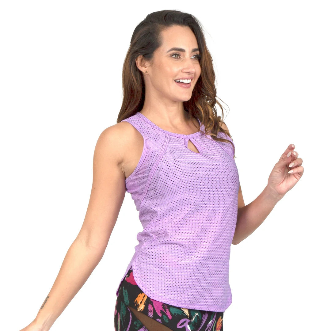 Camiseta Lila sin mangas TULIP