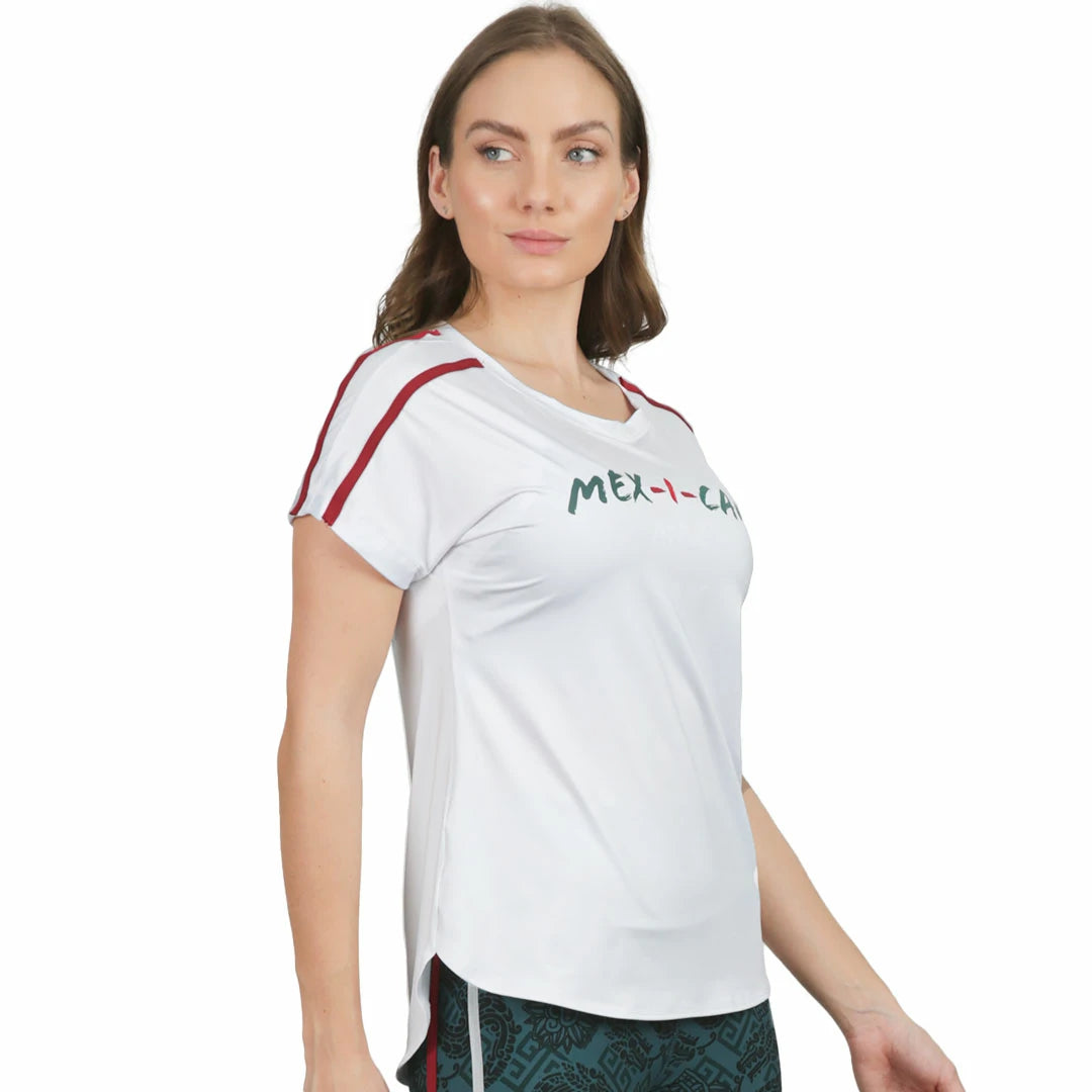 Camiseta Blanca Mexican manga corta