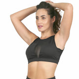 Top negro con mesh Básicos deportivo