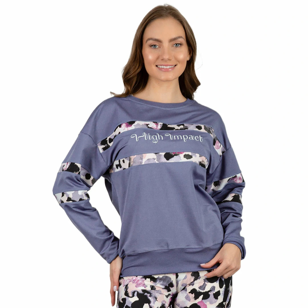 Sudadera Morada oversize deportiva AURA