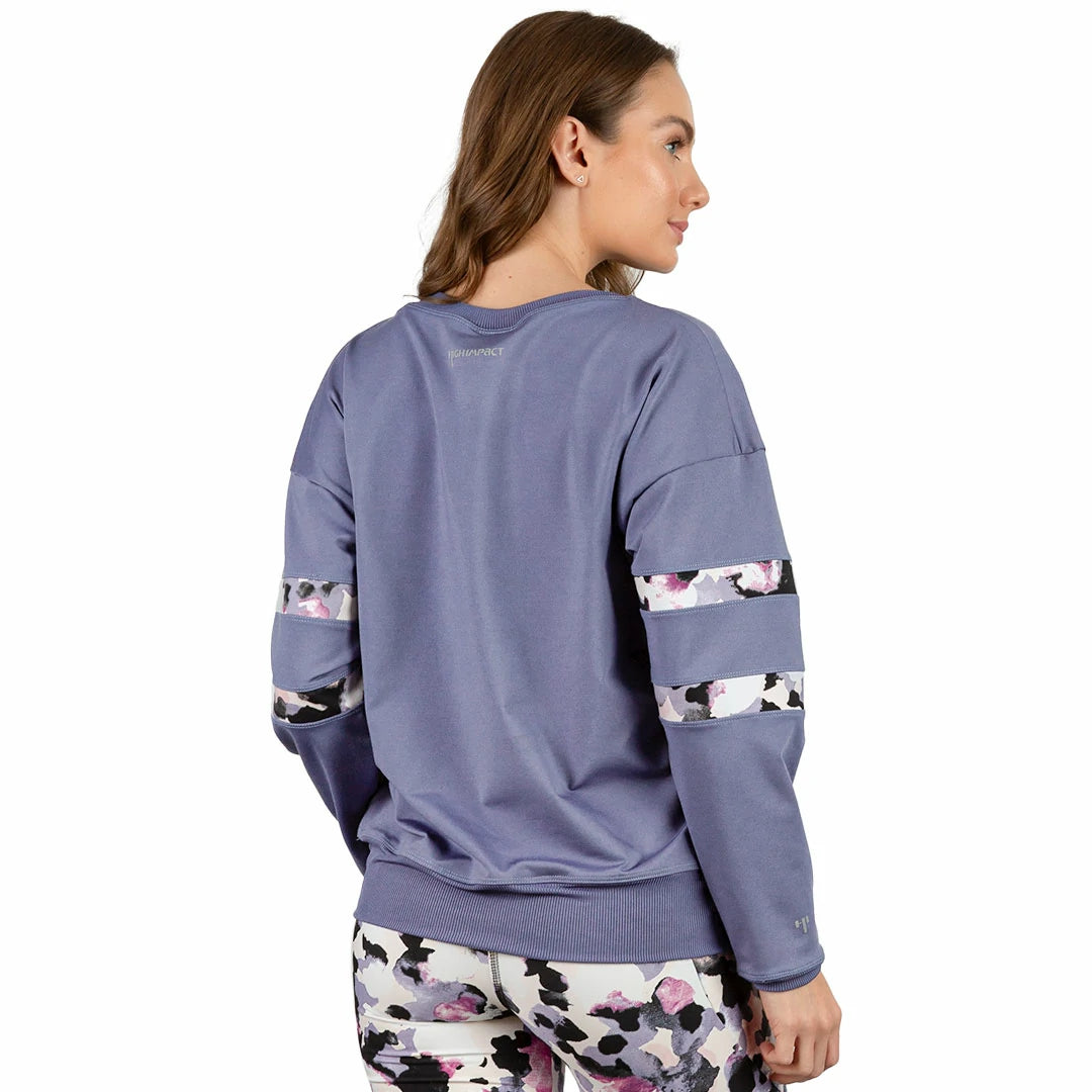 Sudadera Morada oversize deportiva AURA