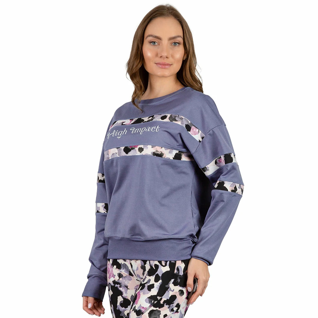 Sudadera Morada oversize deportiva AURA
