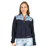 Chamarra deportiva azul con estampado Inspire