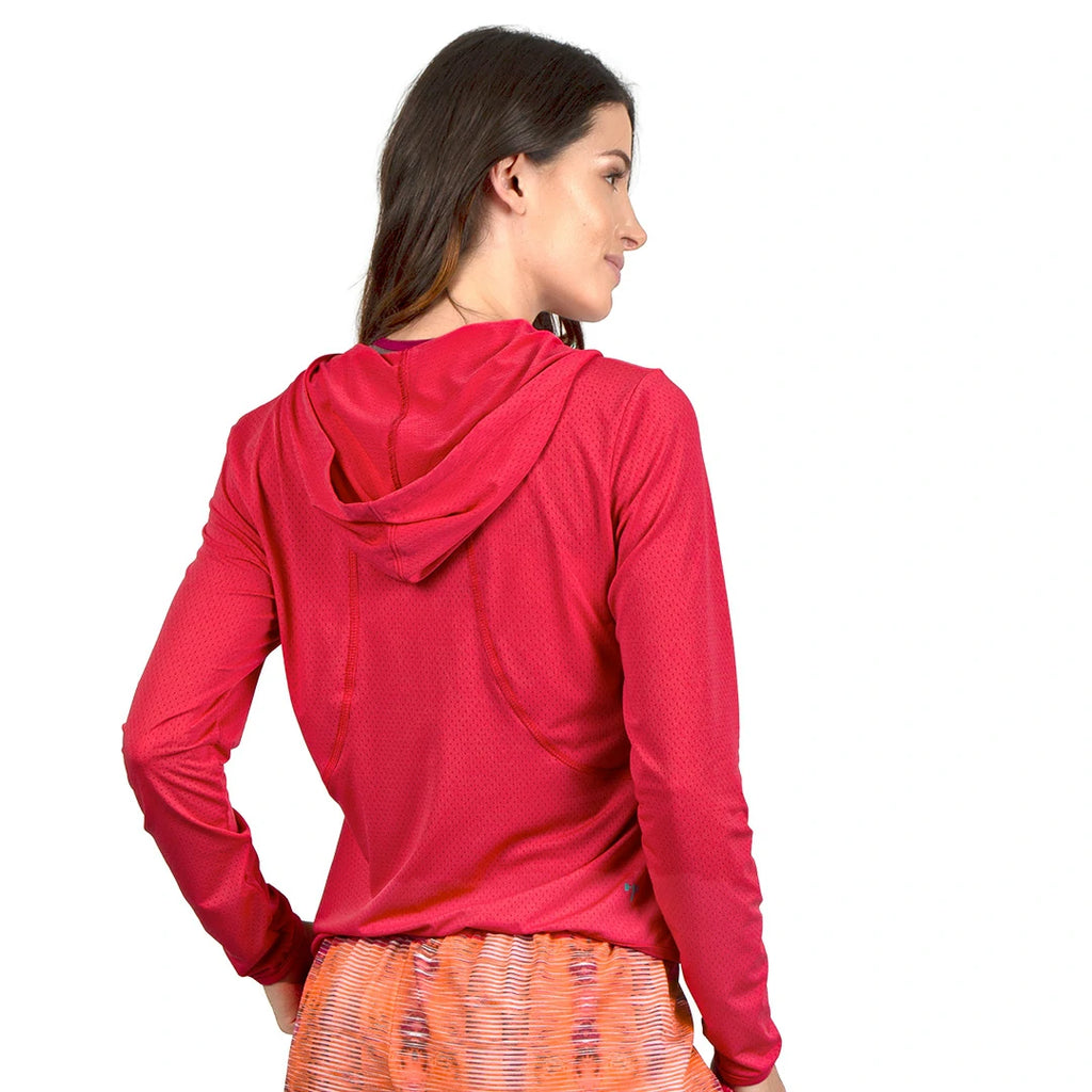 Chamarra Coral rosa de fit básico