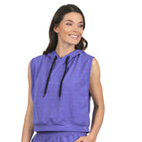 Chaleco morado con capucha Fiore High Impact