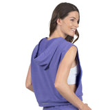 Chaleco morado con capucha Fiore High Impact