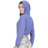 Sudadera morada de mesh Fiore High Impact