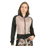 Chamarra deportiva beige y negro Stiniva