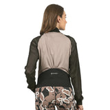 Chamarra deportiva beige y negro Stiniva