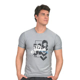 Camiseta m/c gris con estampado al frente Neutral Ground High Impact