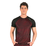 Camiseta caballero estampada roja y negra manga corta Neutral Ground High Impact
