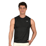 Camiseta caballero negra sin mangas con flechas en la espalda Neutral Ground High Impact