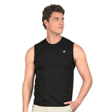 Camiseta caballero negra sin mangas con flechas en la espalda Neutral Ground High Impact