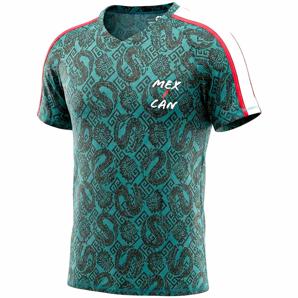 Camiseta caballero verde estampada Mexican